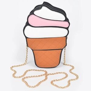 Ice Cream Cone Crossbody Bag
